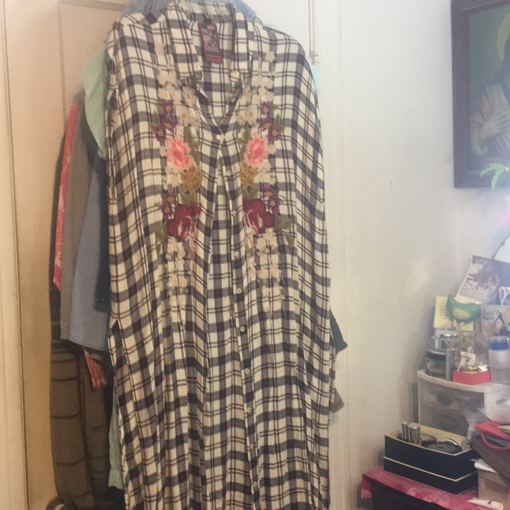 Johnny Was Long Flannel Pullover